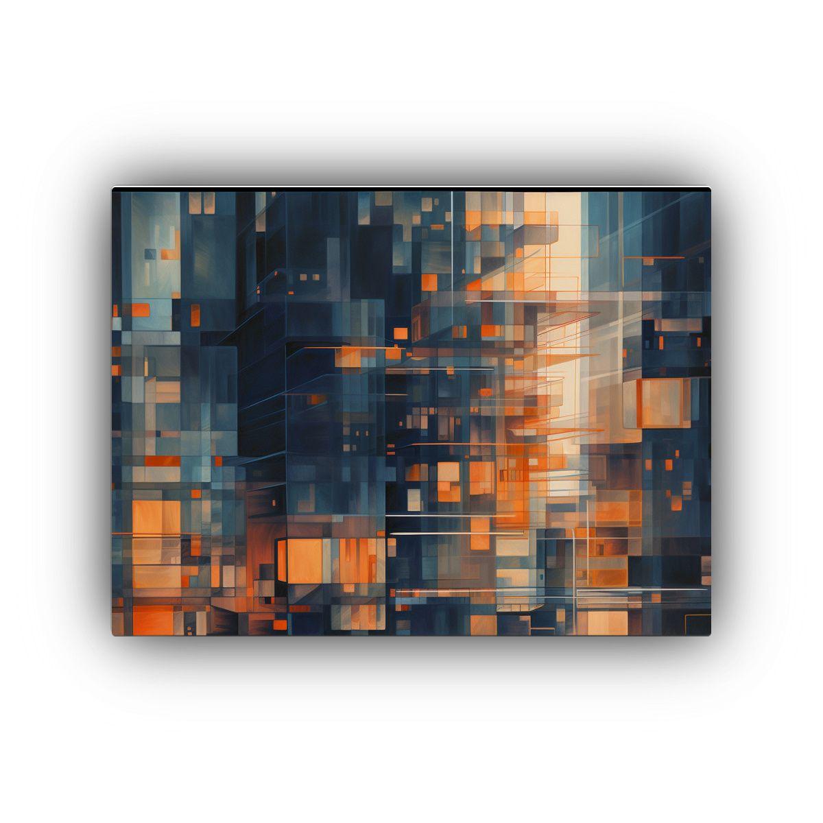 Cuadro De Tela Moderno: Alegría En Estilo De Luz. 45x30cm-0