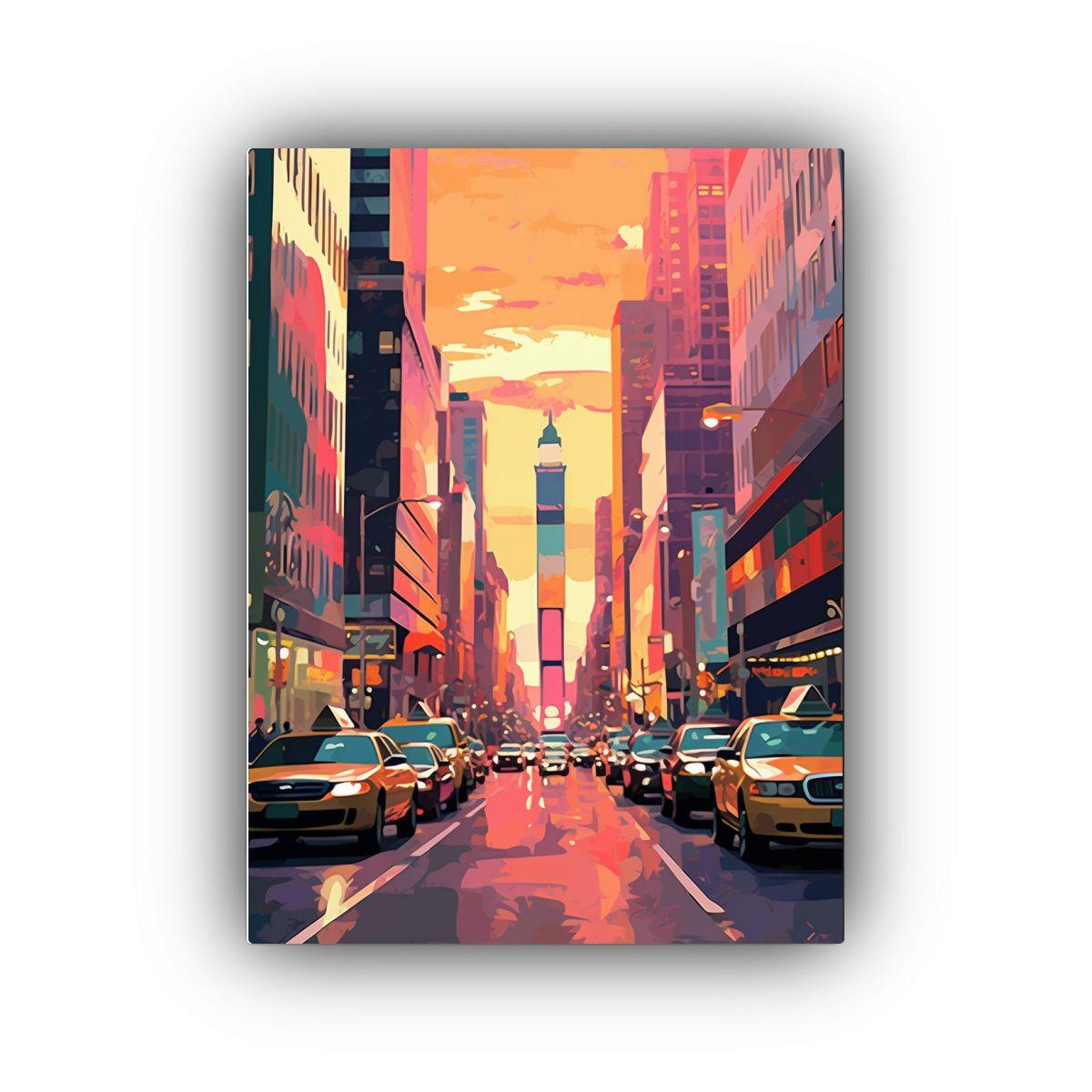 Pinturas Decorativas De Escenas De La Calle De 50x65 Cm-0