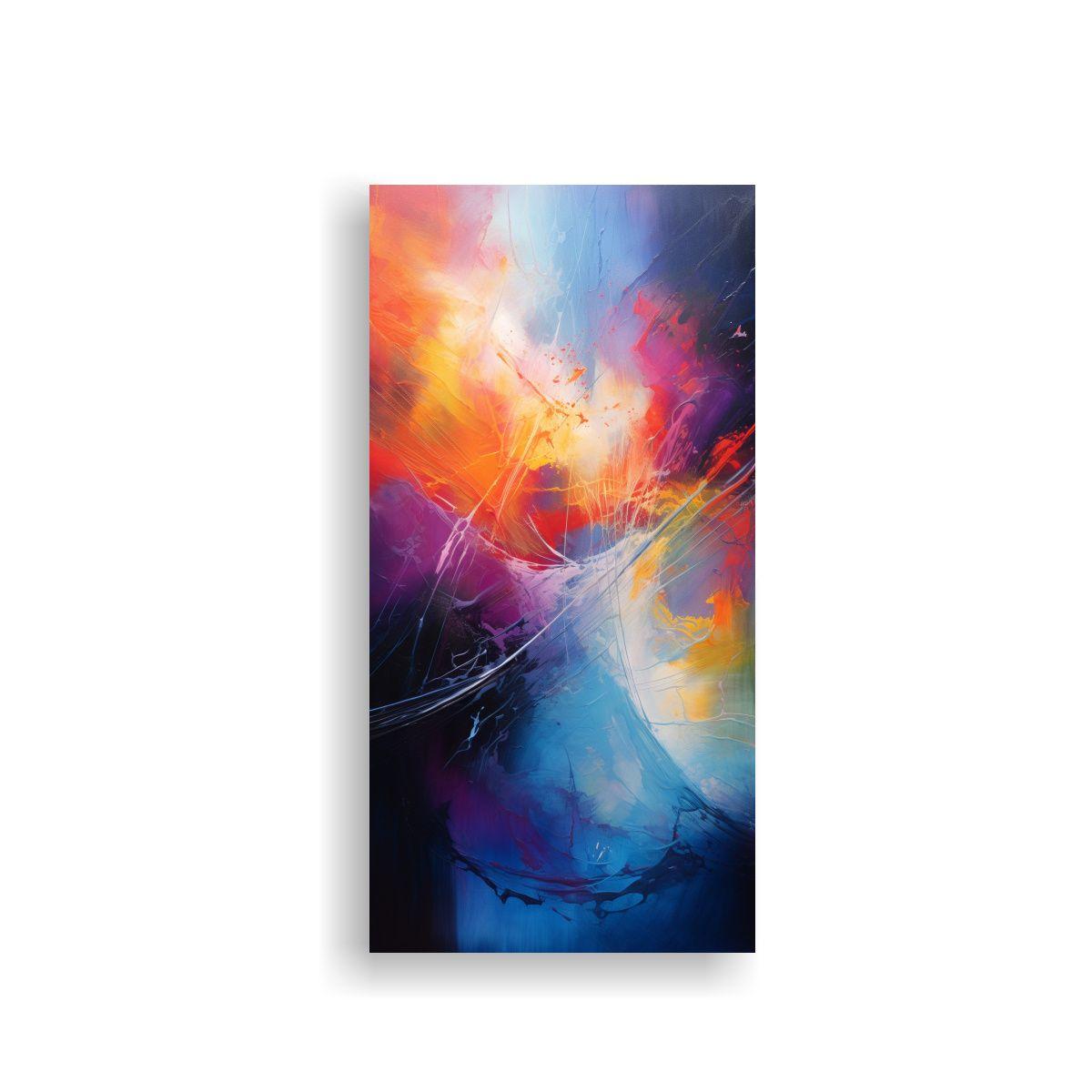 Pintura Abstracta Cambiando La Realidad Con Gama 20x40cm-0