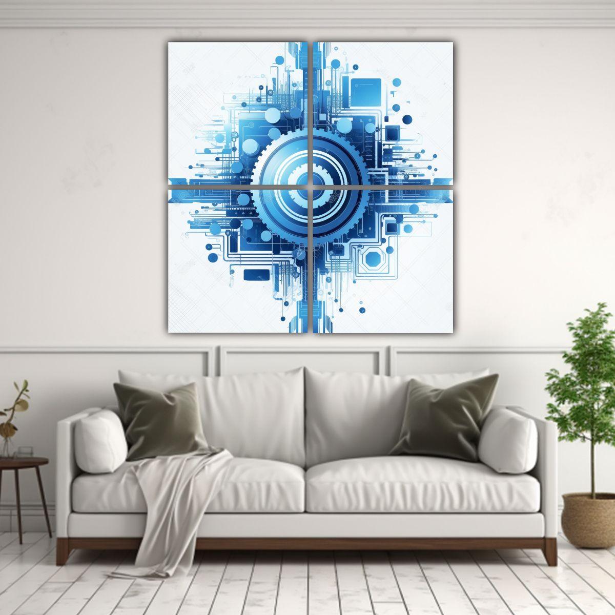 Cuadros Estilo Galería ATMJD82829: Composición 120x120 Cm-2
