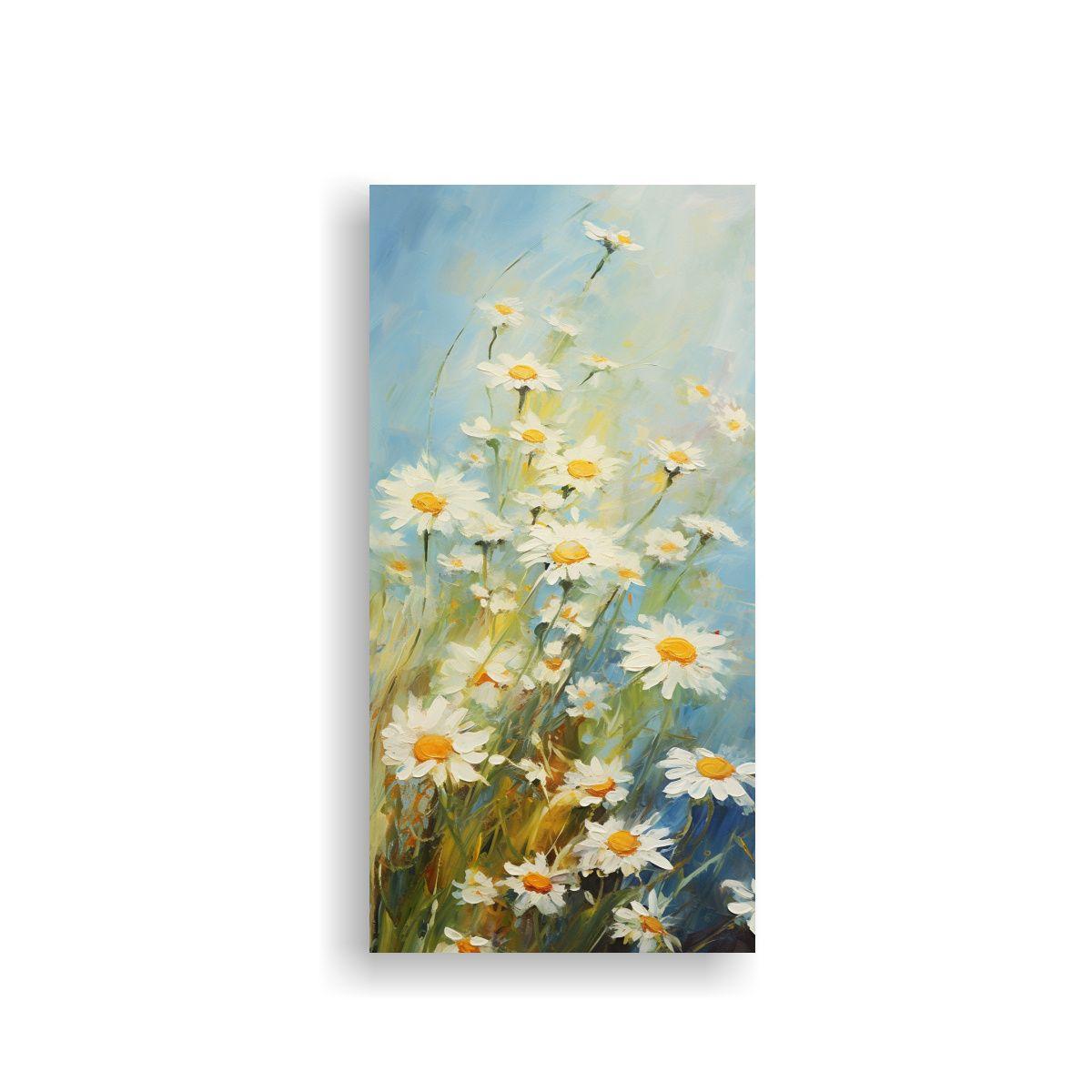Obra De Arte Inspiración Manzanilla Hierbas 30x60cm-0