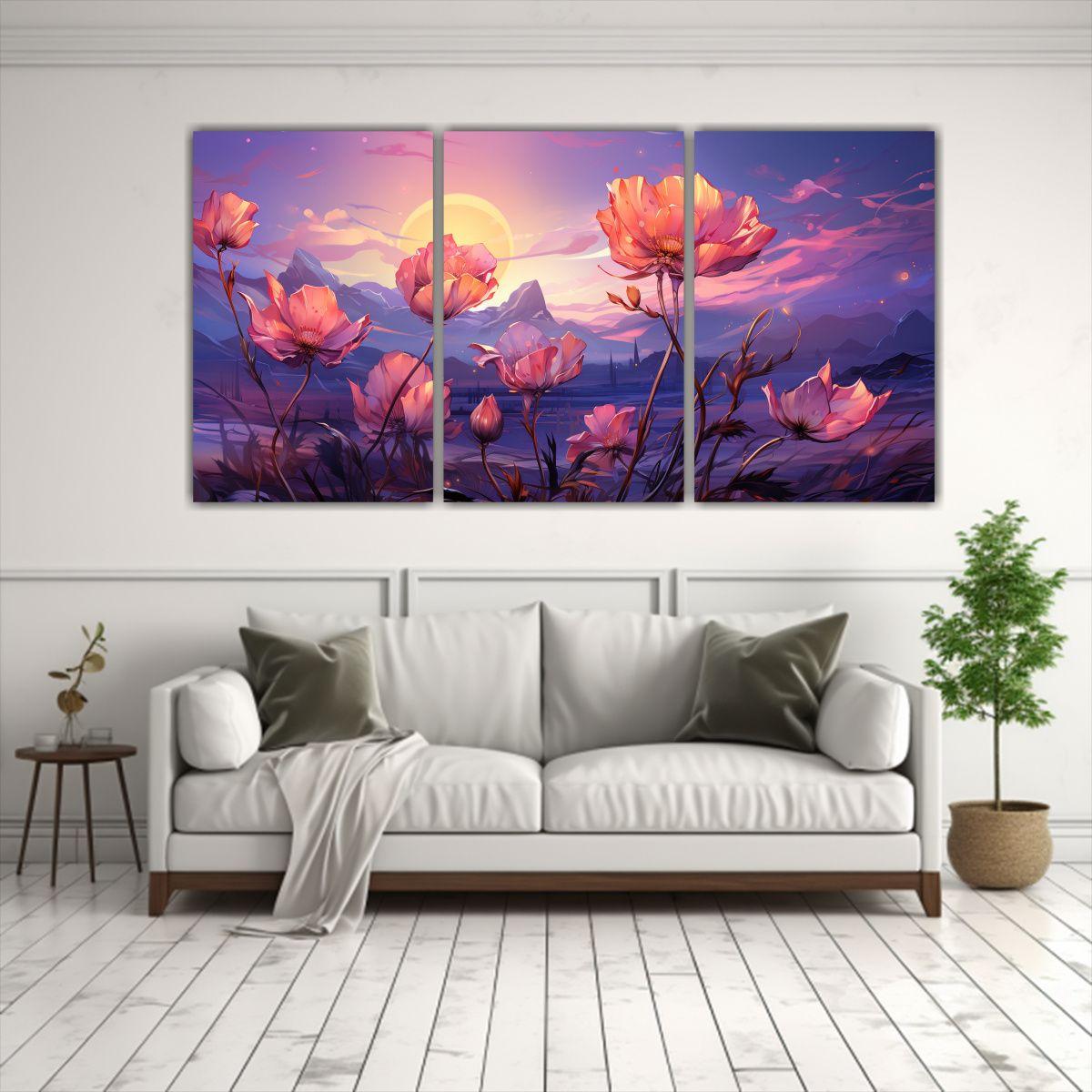 Cuadros Modernos De Armonía En Hierbas Marigold 240x120 Cm-2