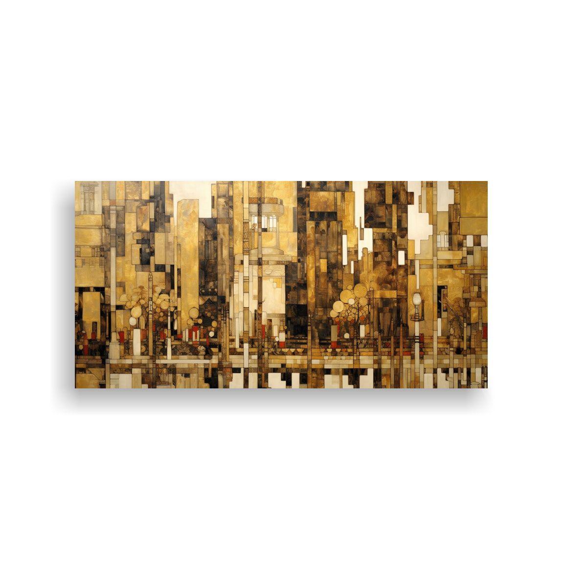 Pintura Decorativa Estilo Mondrian Con Influencia 120x60cm-0