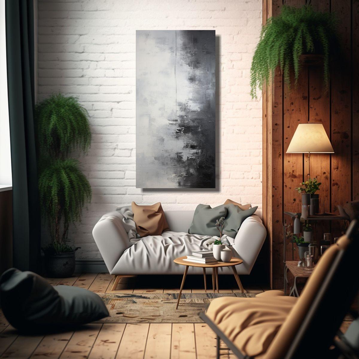Pintura Abstracta De Arte Imagen Visual Que 50x100 Cm-2