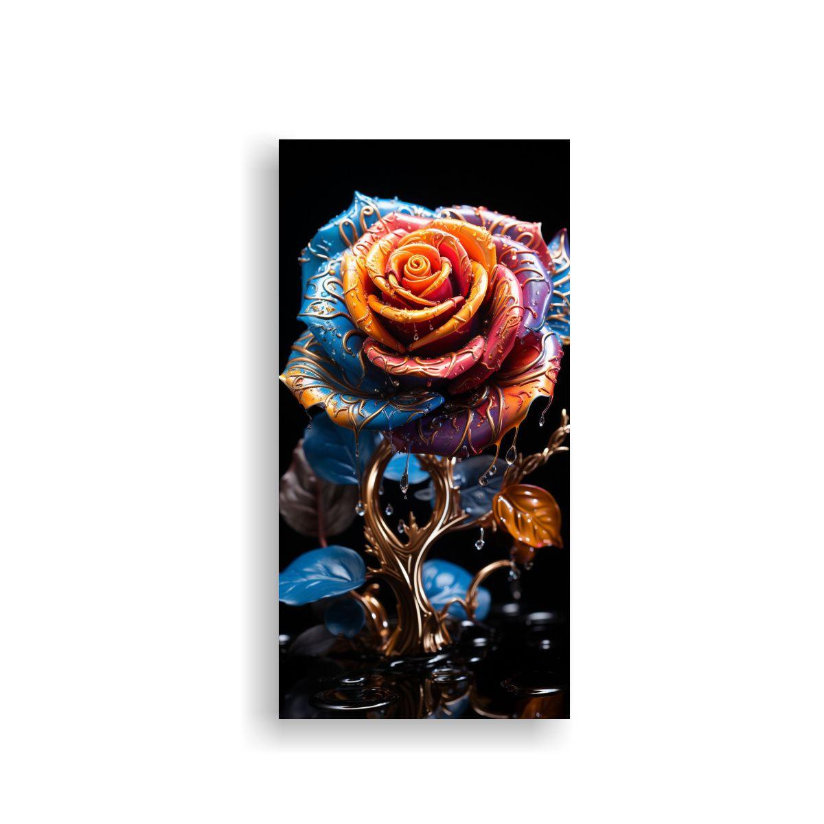 Lienzo Vintage Resolución Alta Rosa Neón 20x40cm-0