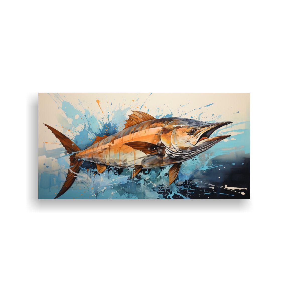 Cuadro Moderno Tela Bastidor Armonía De Colores W 140x70cm-0