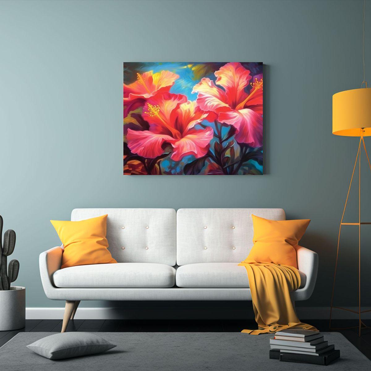 Pintura Juvenil En Colores Vibrantes Para Arte De Pared 45x30cm-2