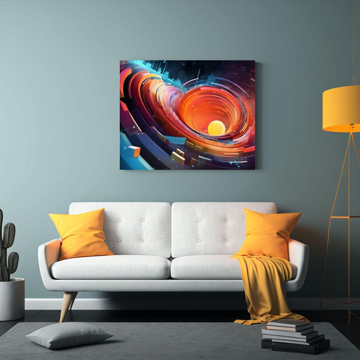 Lienzo Abstracto Profesional Para Decoración, 30x20 Cm-2