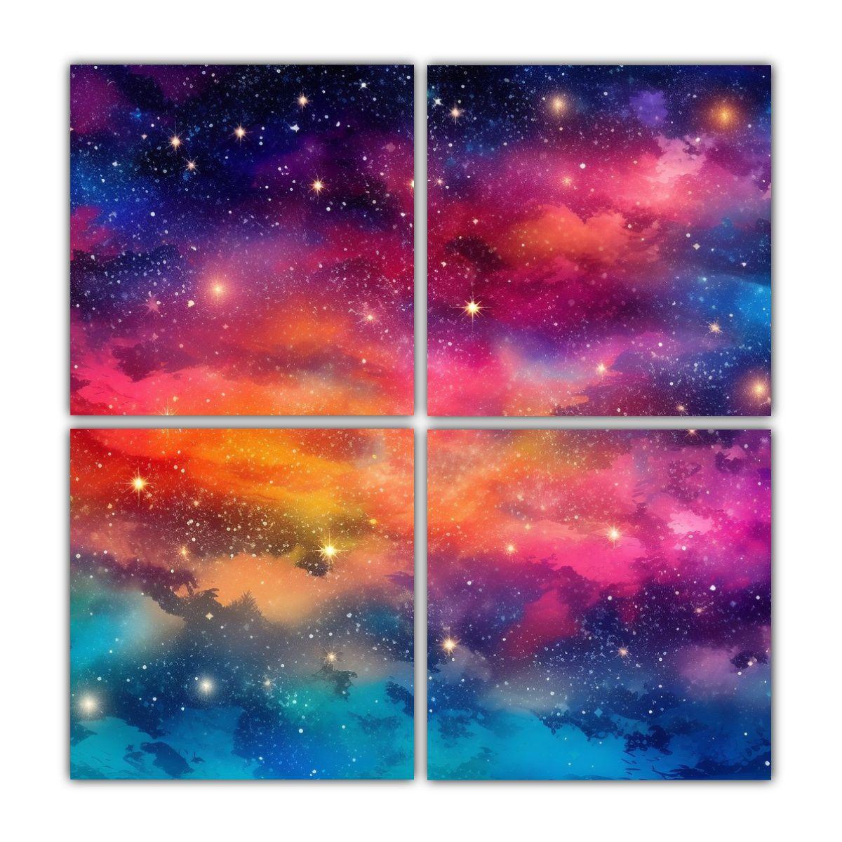 Lienzos Modernos Elegancia Colorido Cielo 160x160 Cm-0