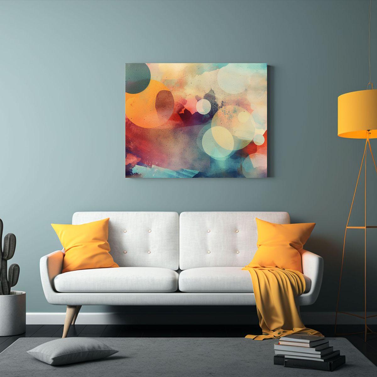 Fondo Abstracto Surrealista Con Combinación De Adornos De A 30x20cm-2