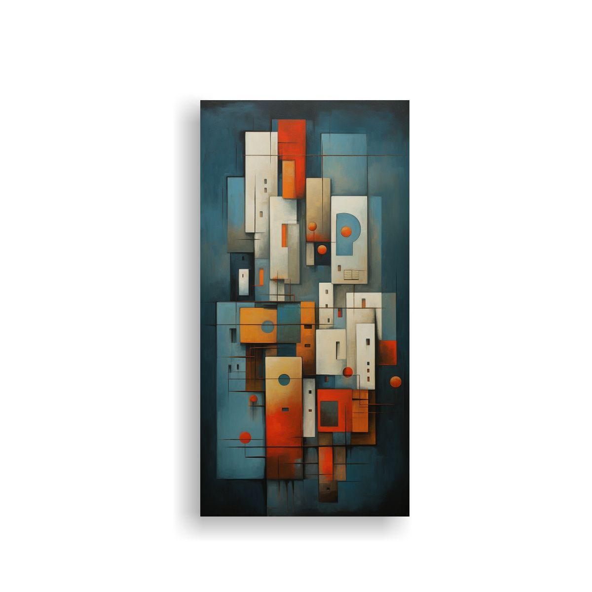 Cuadros Abstractos En Bastidor Para Decoración 40x80cm-0