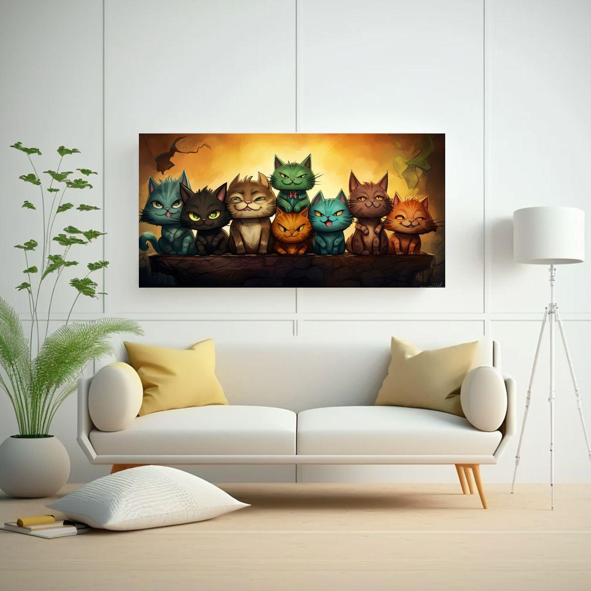 Pinturas Decorativas De Lienzo Con Muchos Colores 60x30cm-2