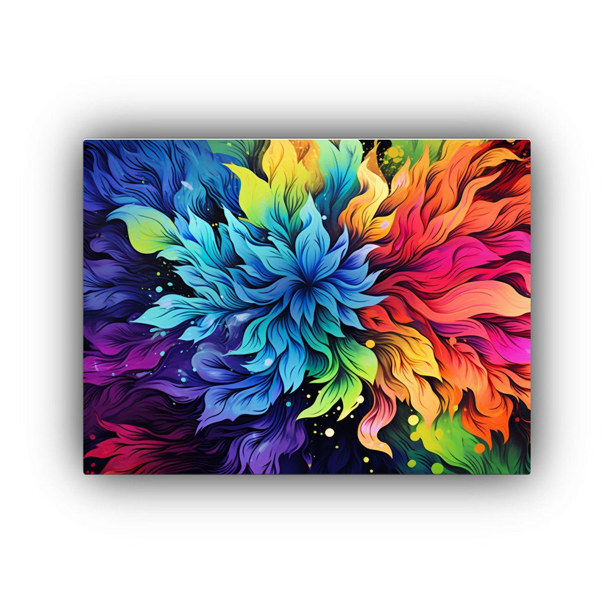 Cuadro Moderno Con Detalles Intrincados Y Colores 40x30cm-0