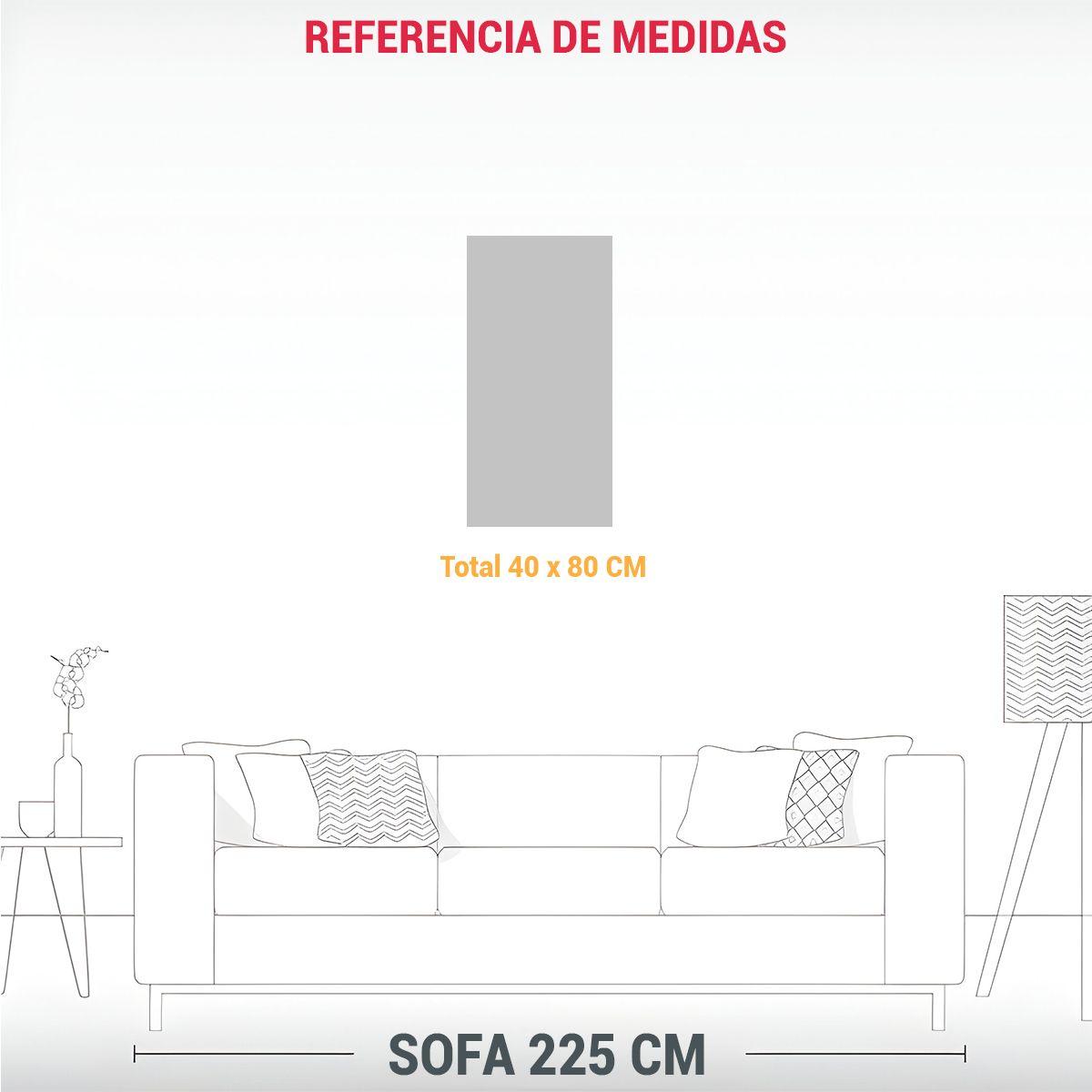 Cuadros Decorativos De Sala Con Una Mezcla 40x80cm-1