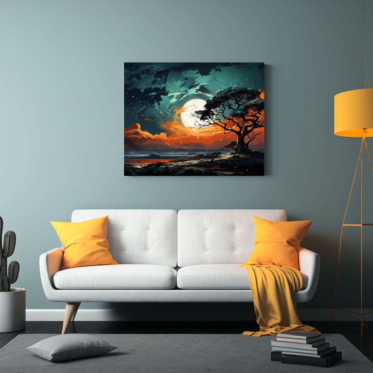 Pinturas Decorativas De Figuras Creativas En Un árbol De Sa 30x20cm-2