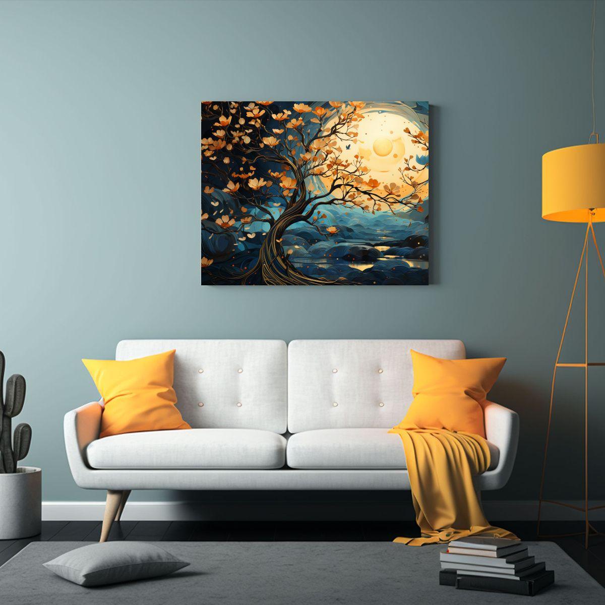 Pinturas De Decoración: Concepto Fantasía De Un Banyan Tre 75x50cm-2