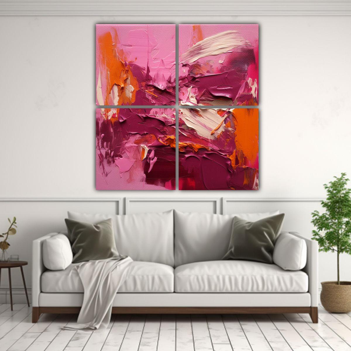 Lienzos Modernos: Pintura Abstracta 160x160 Cm-2
