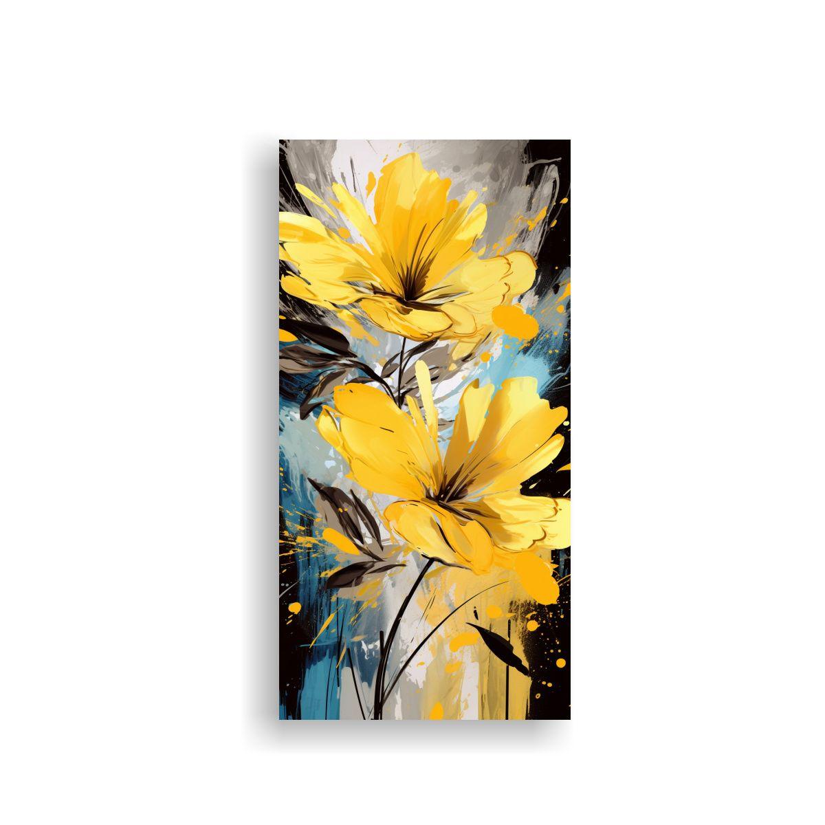 Lienzo Impreso Mágico Ambiente Neonoir Amarillo 60x120cm-0