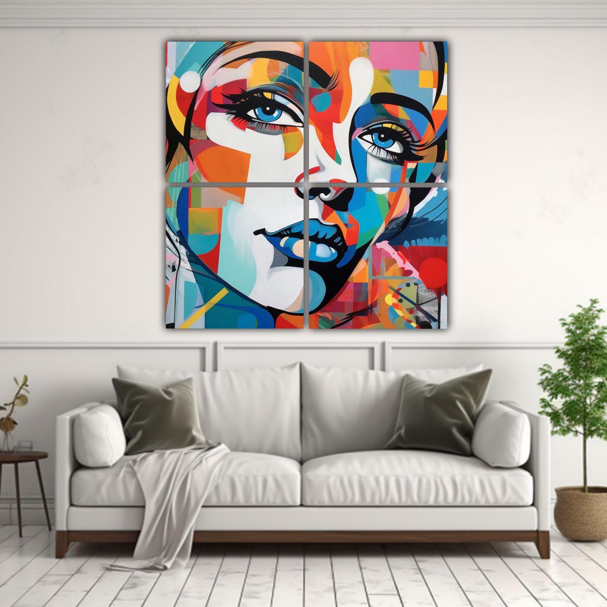 Cuatro Artes Vanguardia Única Mezcla De 60x60 Cm-2