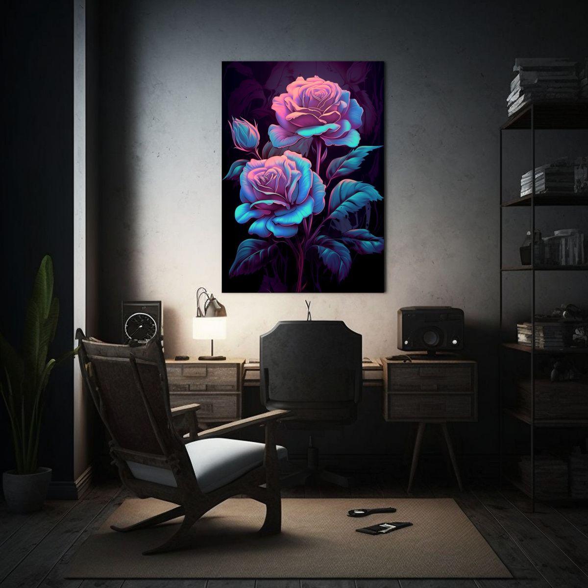 Pinturas Vintage De Composición De Rosas 30x40cm-2