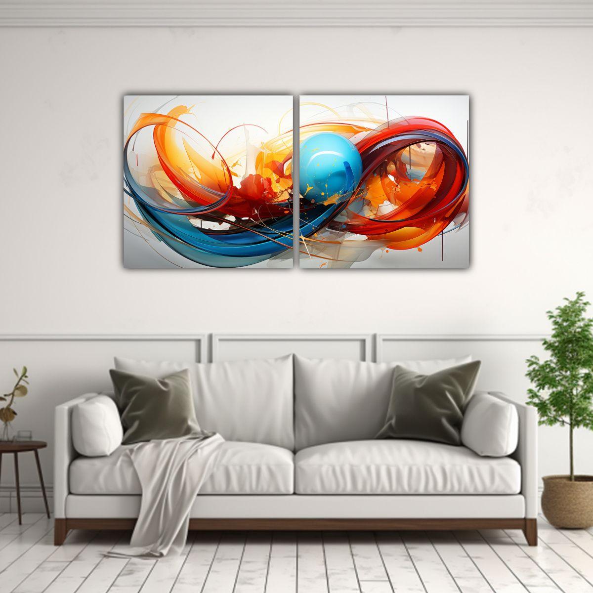 Pinturas Abstractas De Mercado Original Vanguardia 160x80 Cm-2