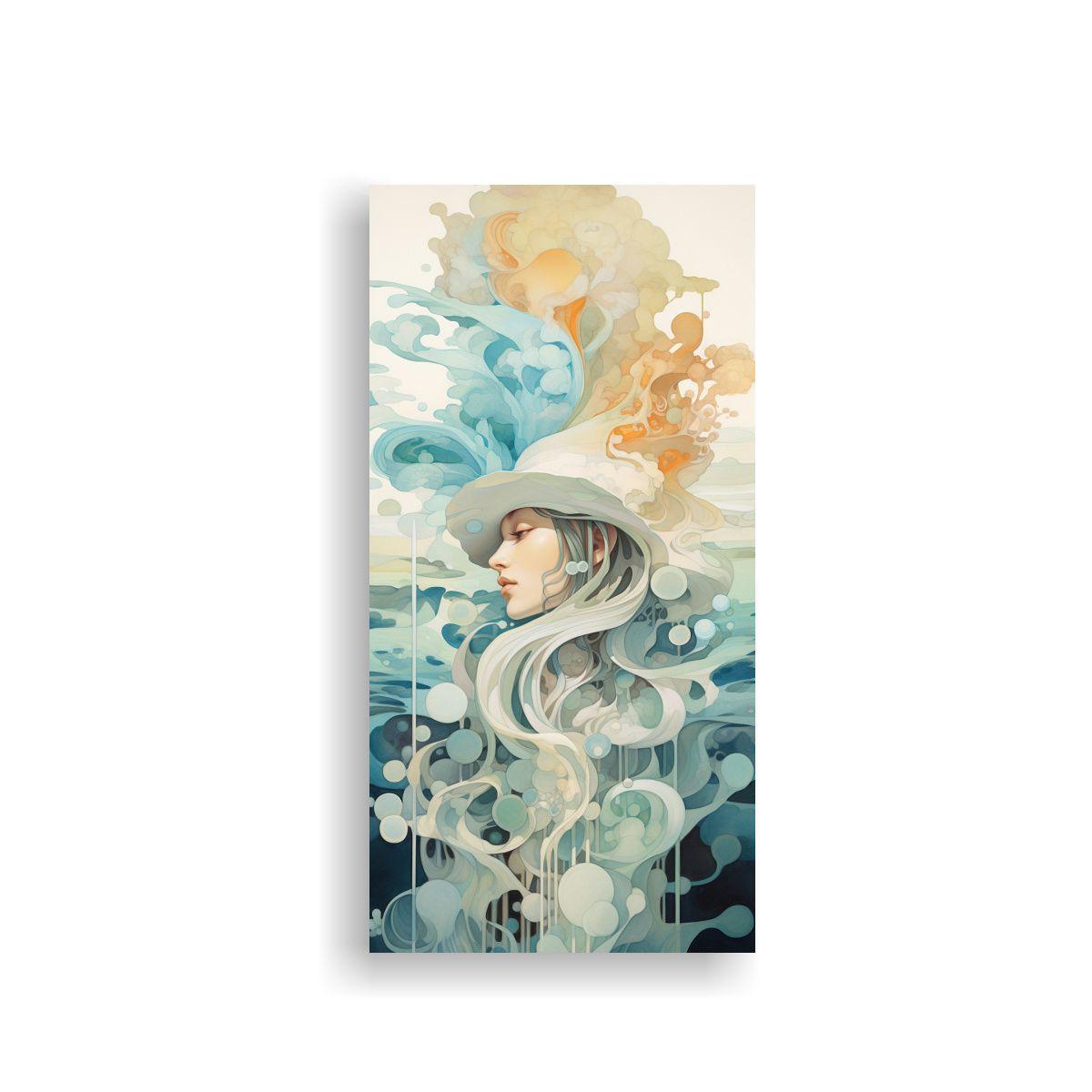 Pintura De Lienzo Creativa De Forma Abstracta 70x140cm-0