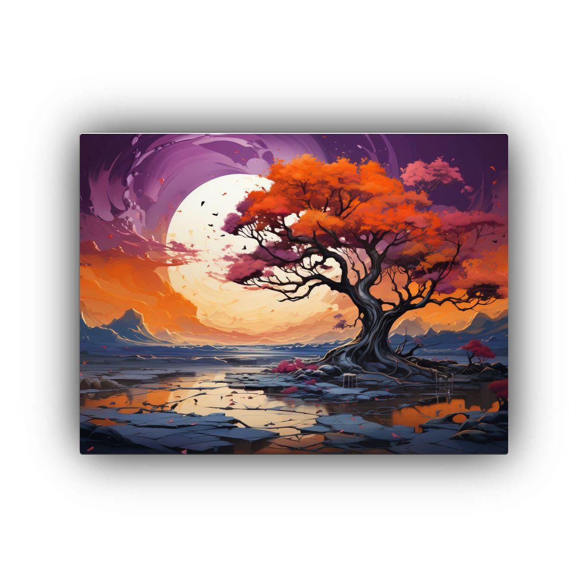 Pinturas Decorativas De Un Concepto De Arte De Un Árbol De  30x20cm-0