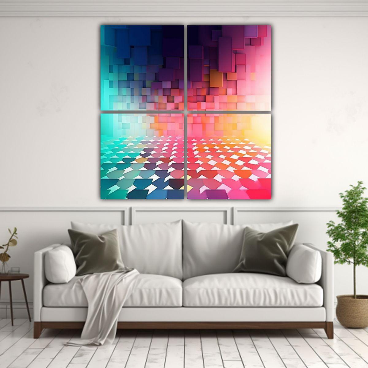 Cuadro Arte Pared Dibujo Intenso Wong Calidad Alta 60x60 Cm-2