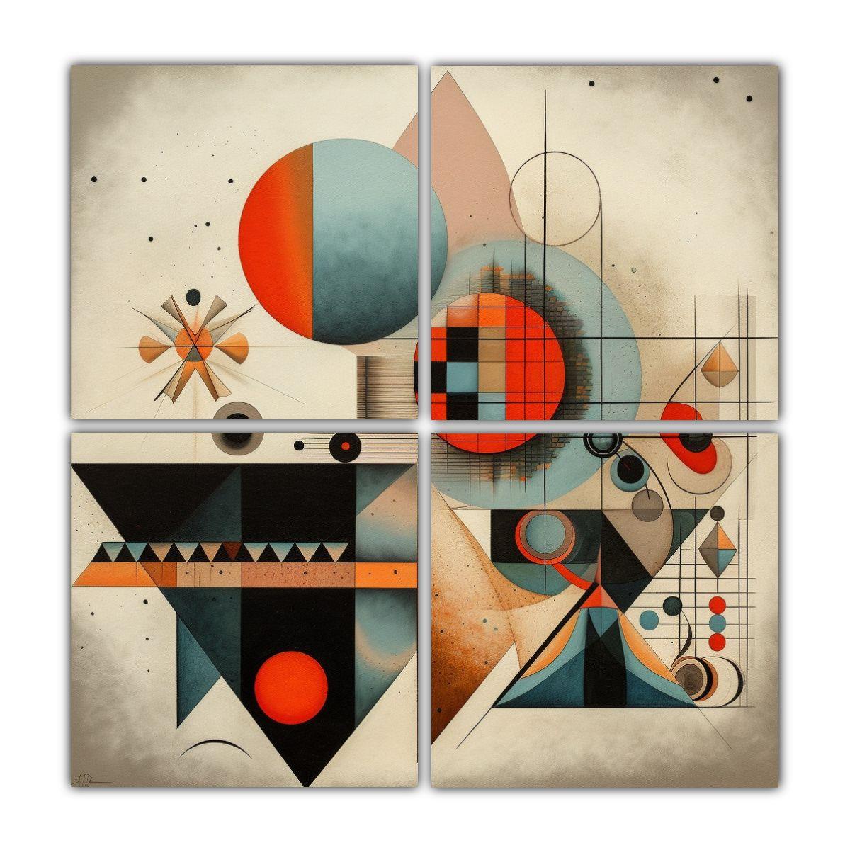 Cuadros Decorativos De Inspiración En Formas 180x180 Cm-0
