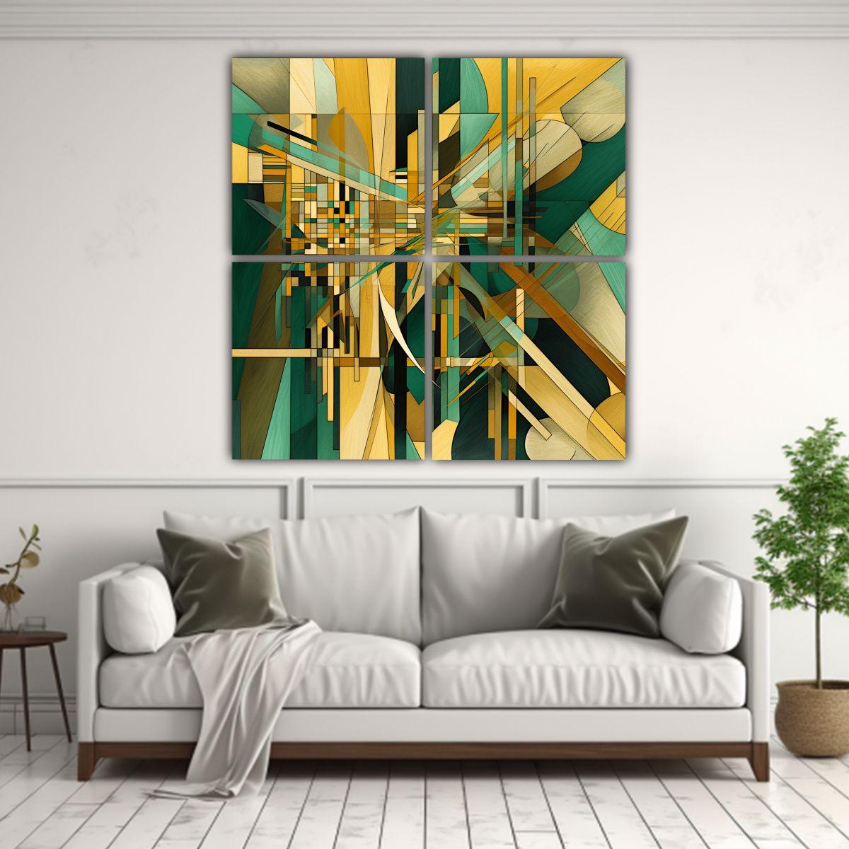4 Artículos De Movimiento Luminoso Pieza De Arte 200x200 Cm-2