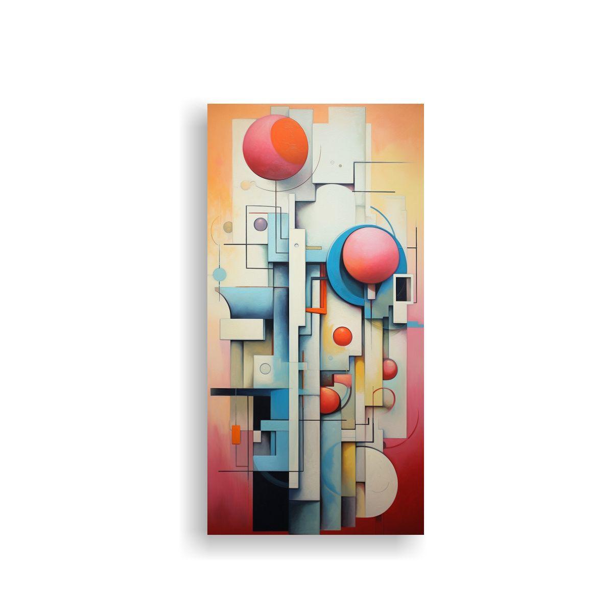 Cuadro Abstracto Personalidad Para Habitación 40x80cm-0