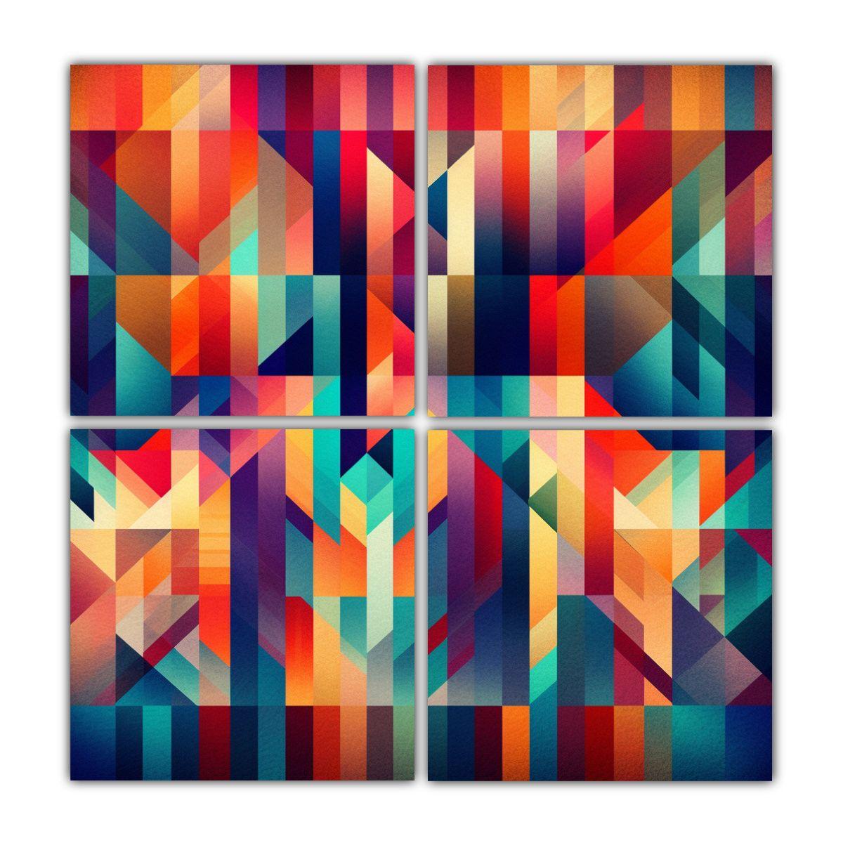 Cuadros De Decoración Exclusivos Con Patrones 120x120 Cm-0