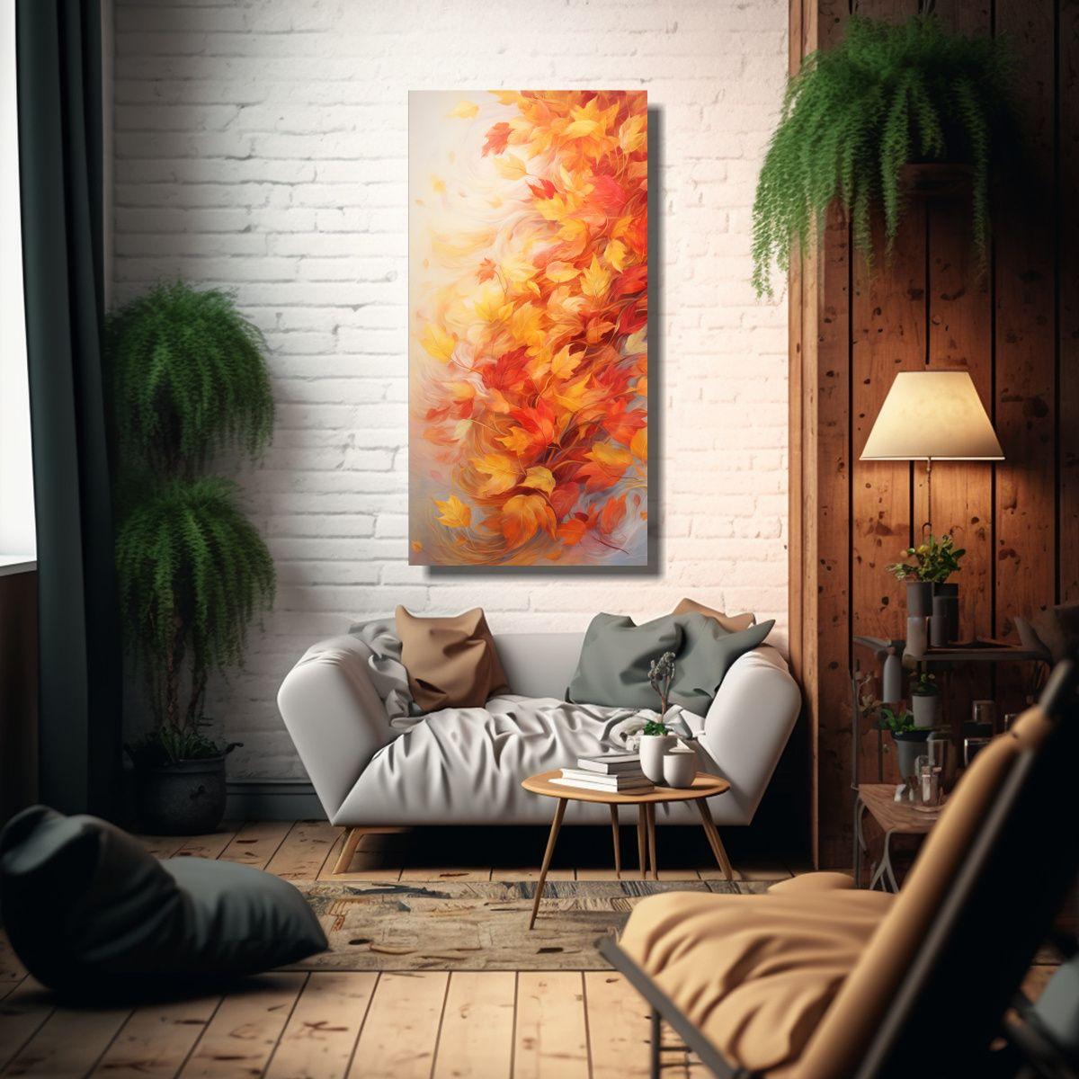 Pinturas Decorativas De Canva: Danza Abstracta 70x140cm-2