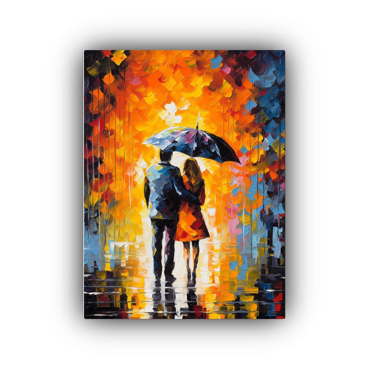 Pintura Decorativa Composición De Colores 40x60cm-0