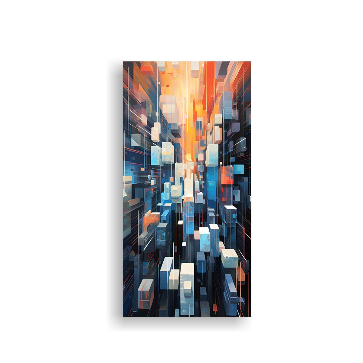 Cuadro Decoración Belleza Natural De La Ciudad 20x40cm-0