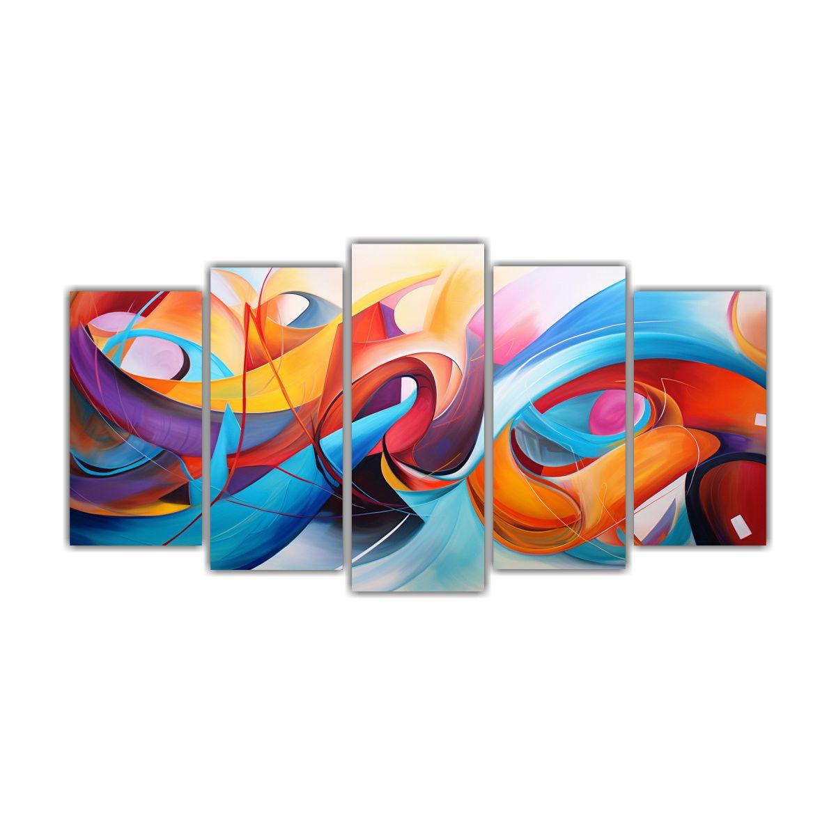 Pinturas Abstractas Modernas De Fondo Visual En 150x75 Cm-0