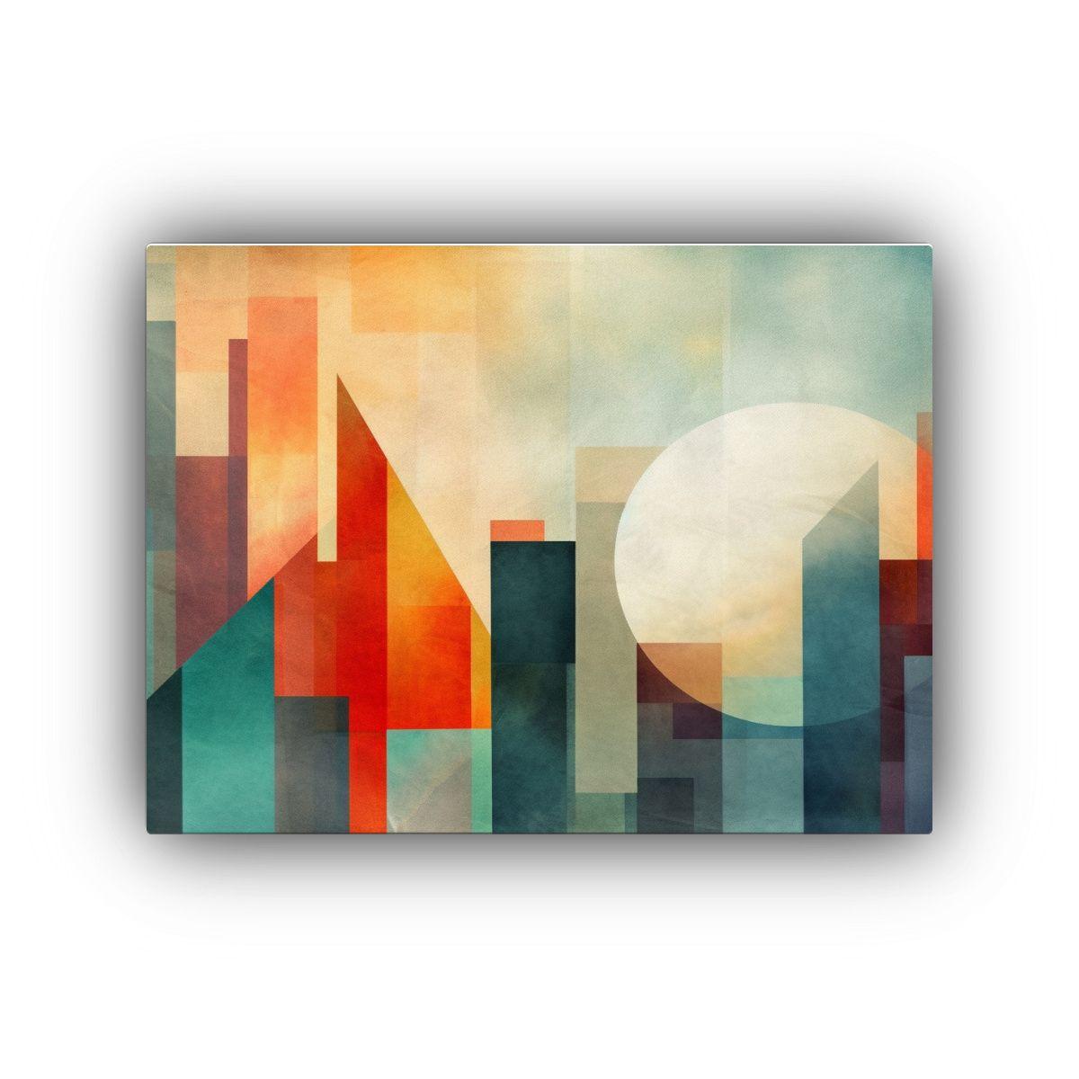 Cuadros Geométricos Sensibles Para Decorar Con Elegancia En 50x40cm-0