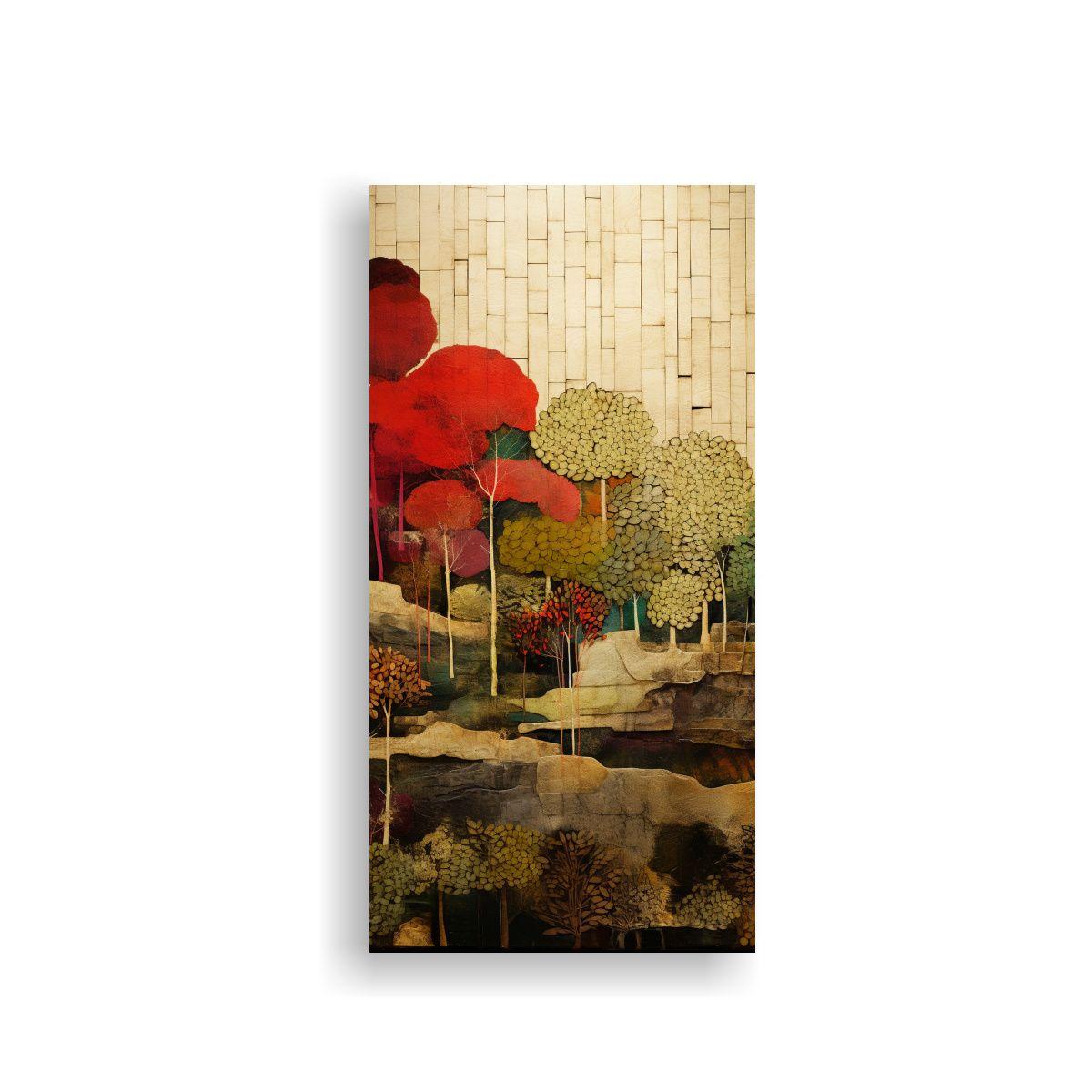 Fusión De Patrones Abstractos Y Maravillas 20x40cm-0