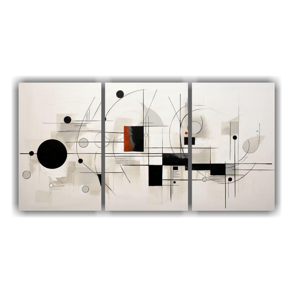 Conjunto 3 Telas Bastidor Inspirador Cuadros 180x90 Cm-0