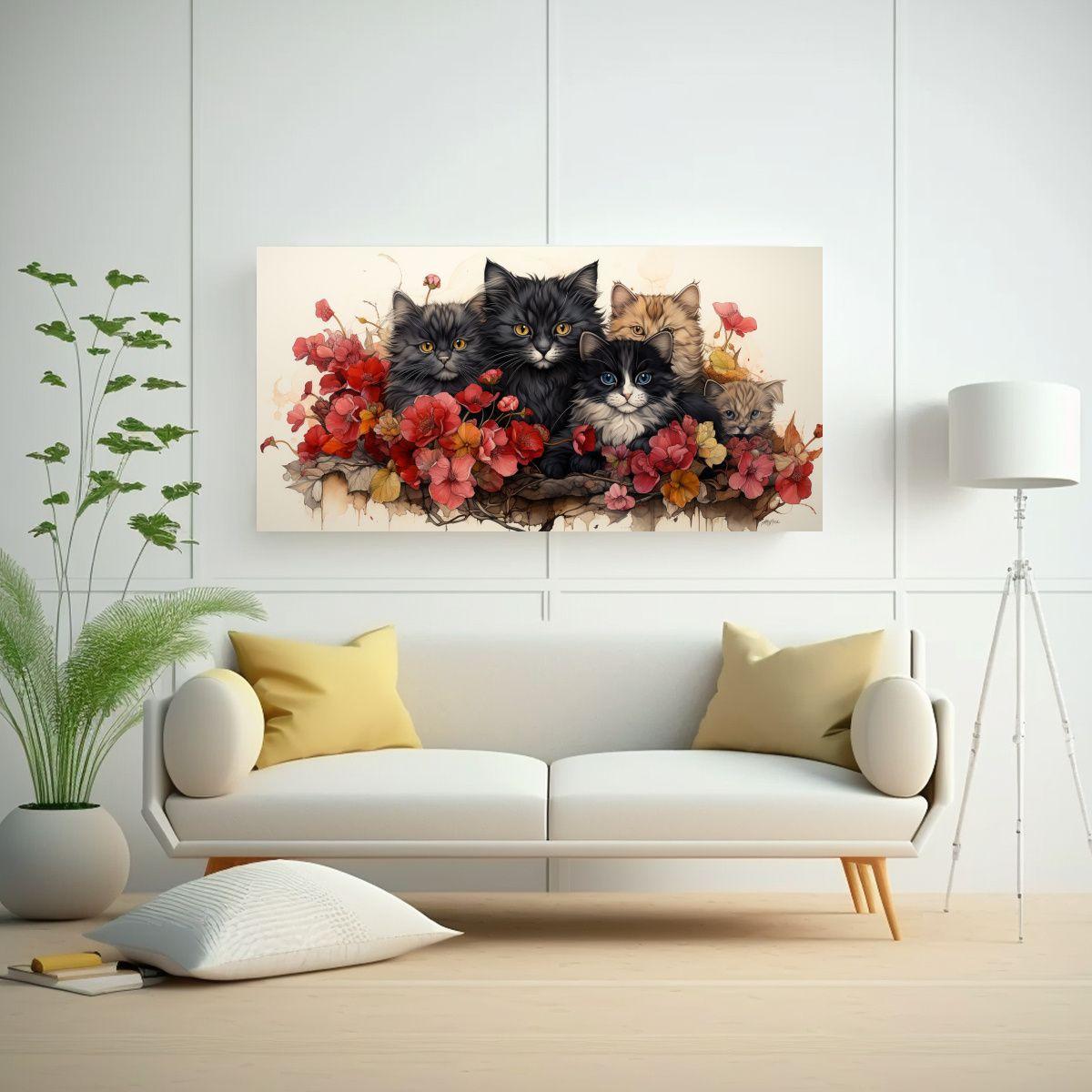 Cuadro De Lienzo Vanguardia Pop Art Con Montón 100x50cm-2