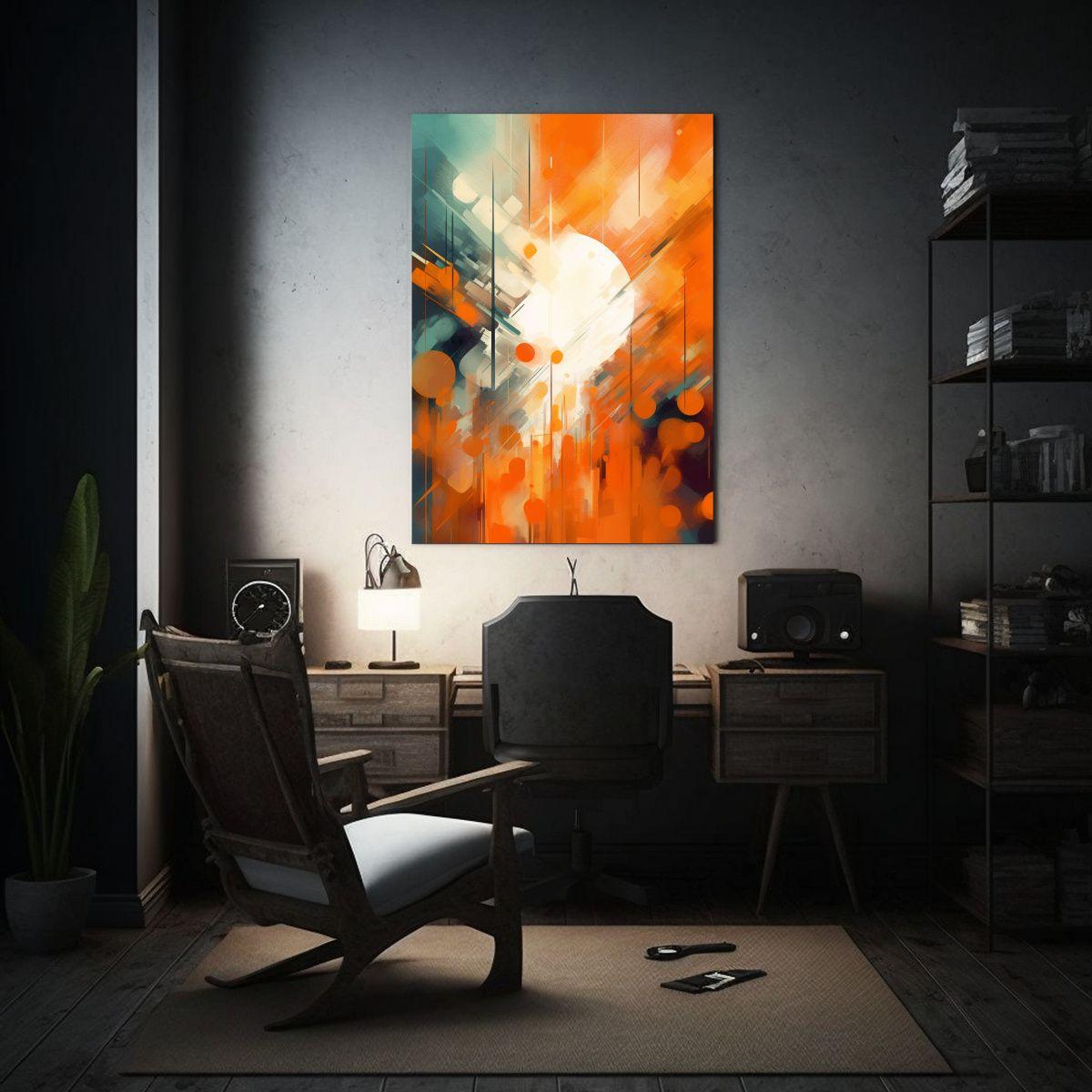 Cuadro Impreso Composición Abstracta Equilibrada 50x65cm-2