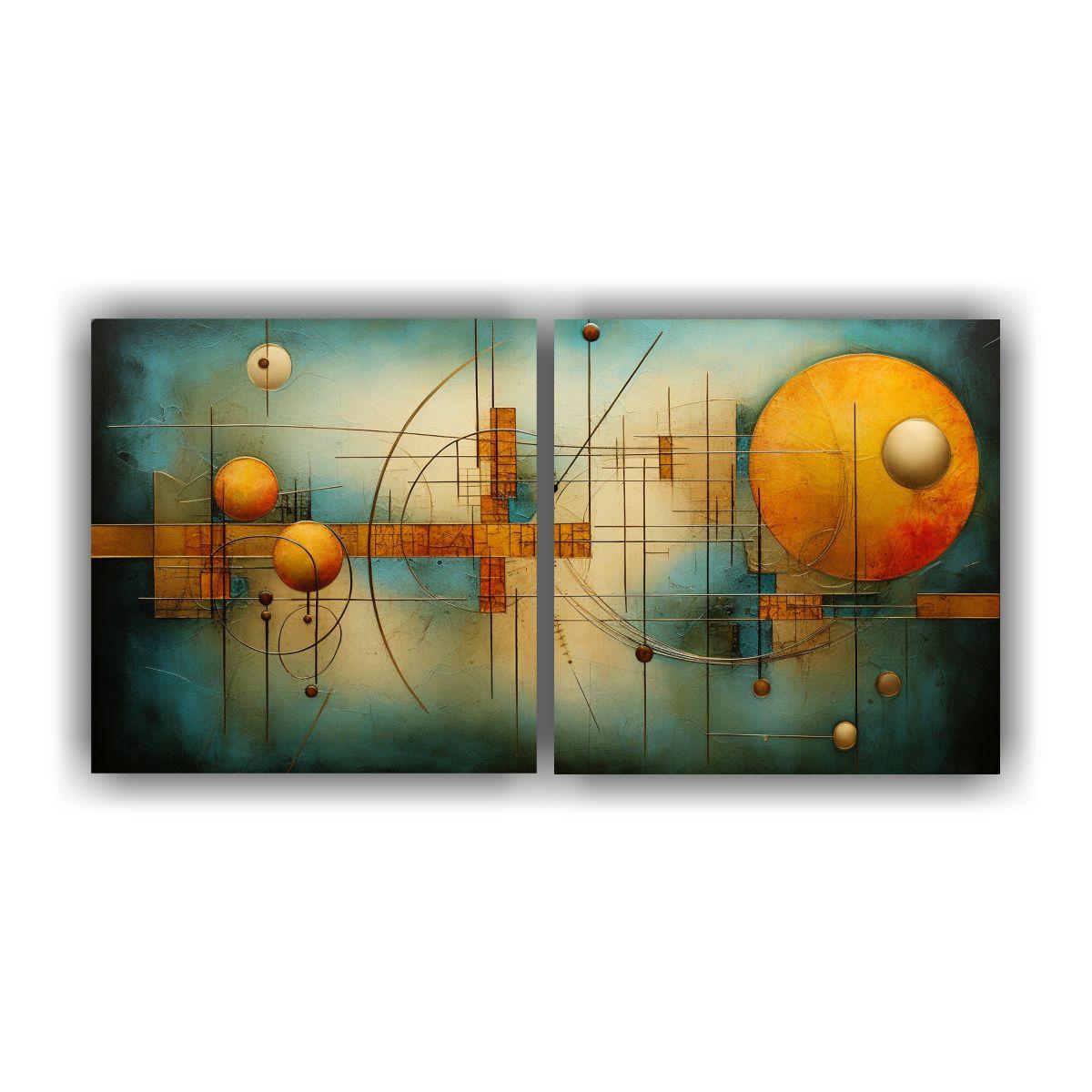 Cuadros Abstractos Con Texturas: Armonía 120x60 Cm-0