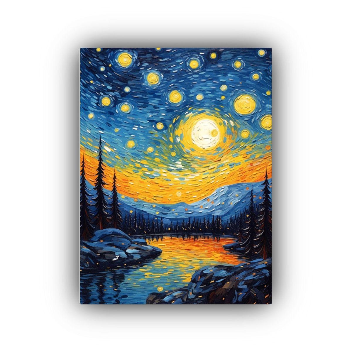 Lienzo Fantasía Inspirado En La Pintura De Salvador 30x40cm-0