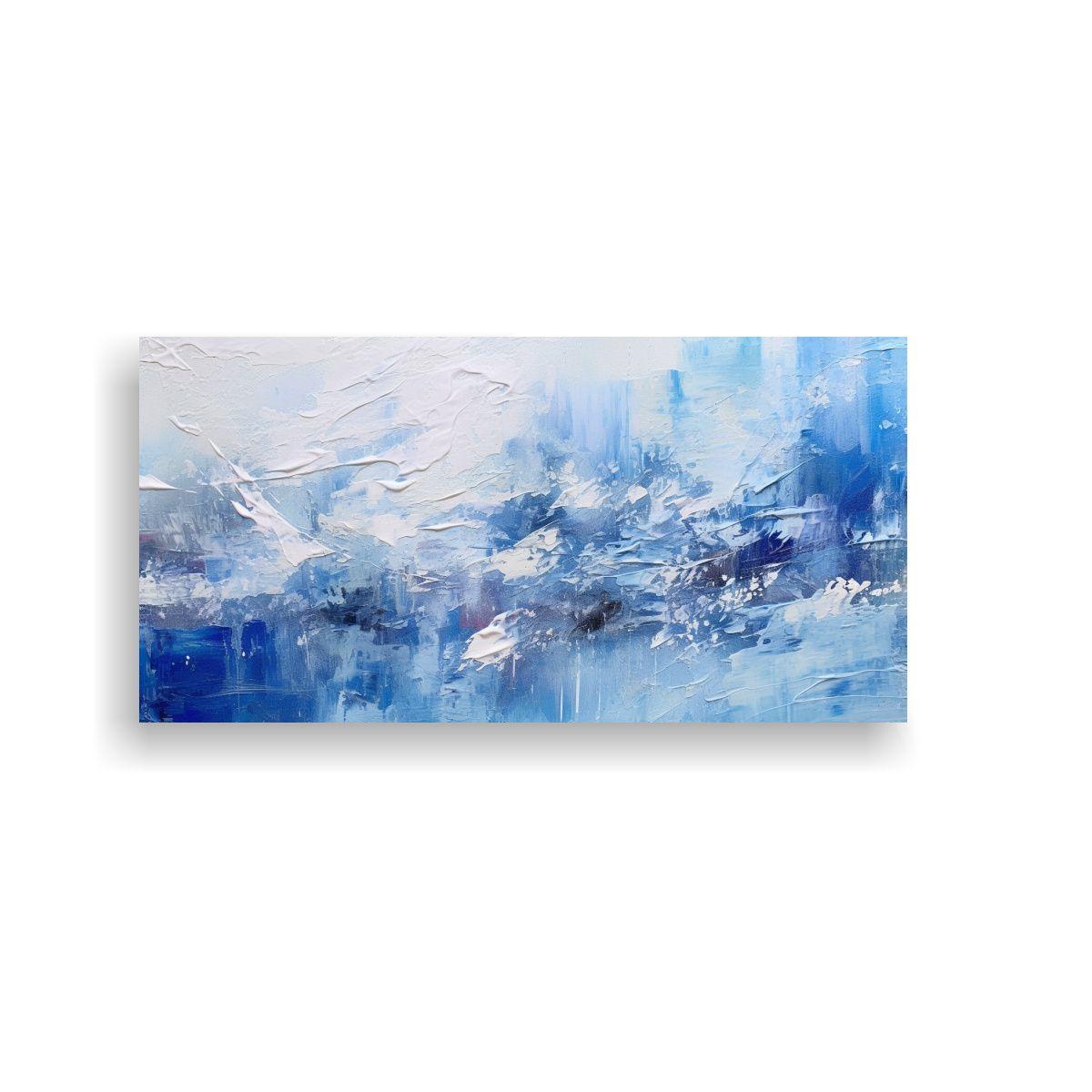 Pinturas Abstractas Contemporáneas En Tonos 40x20cm-0