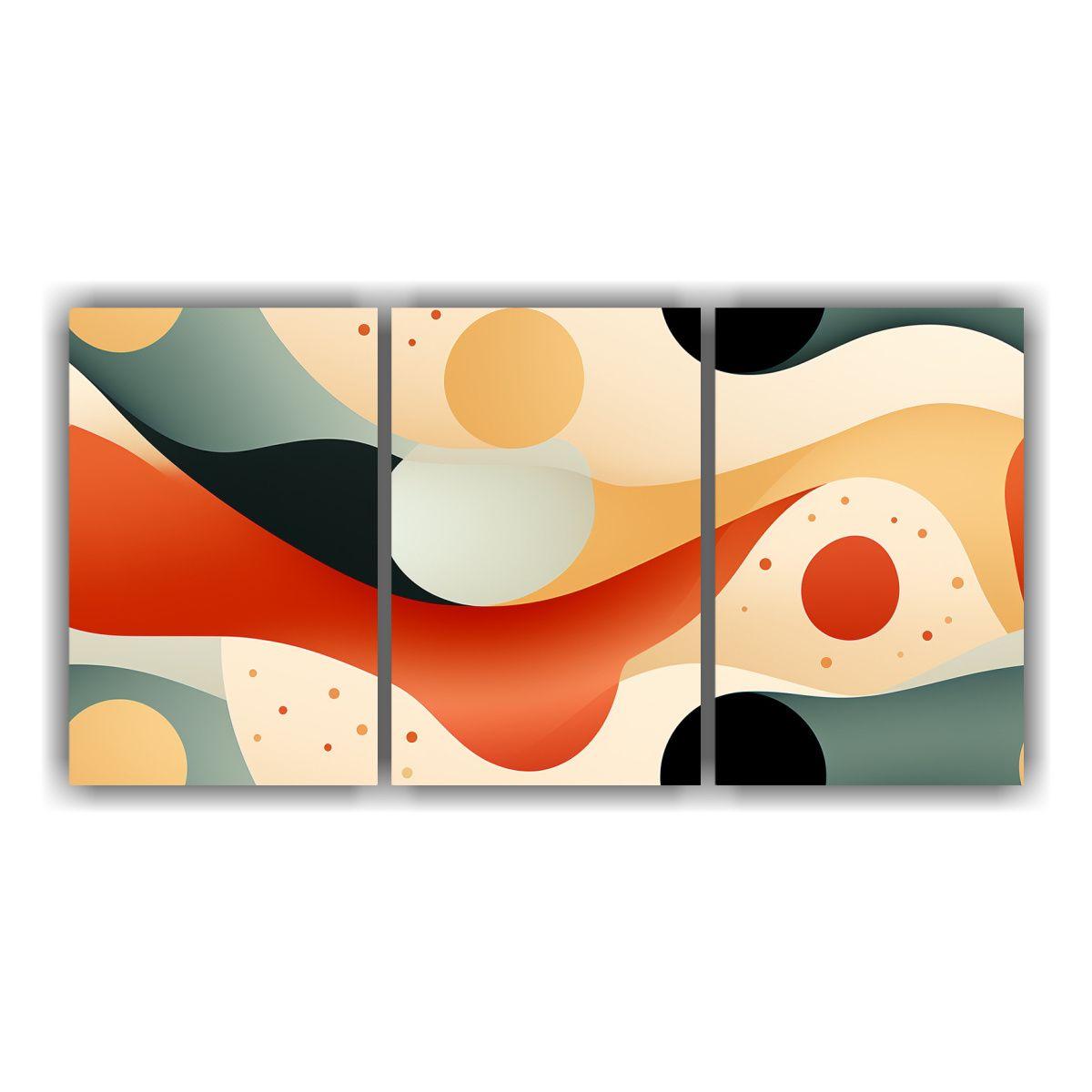Pinturas Decorativas De Tres Cuadros 120x60 Cm-0