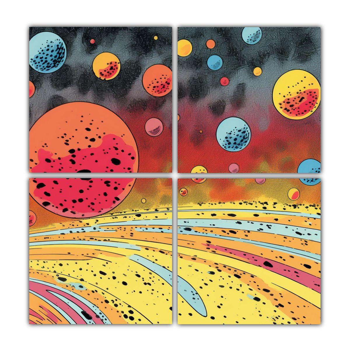Decoración De Pinturas Estilo Cómic De Jack 120x120 Cm-0