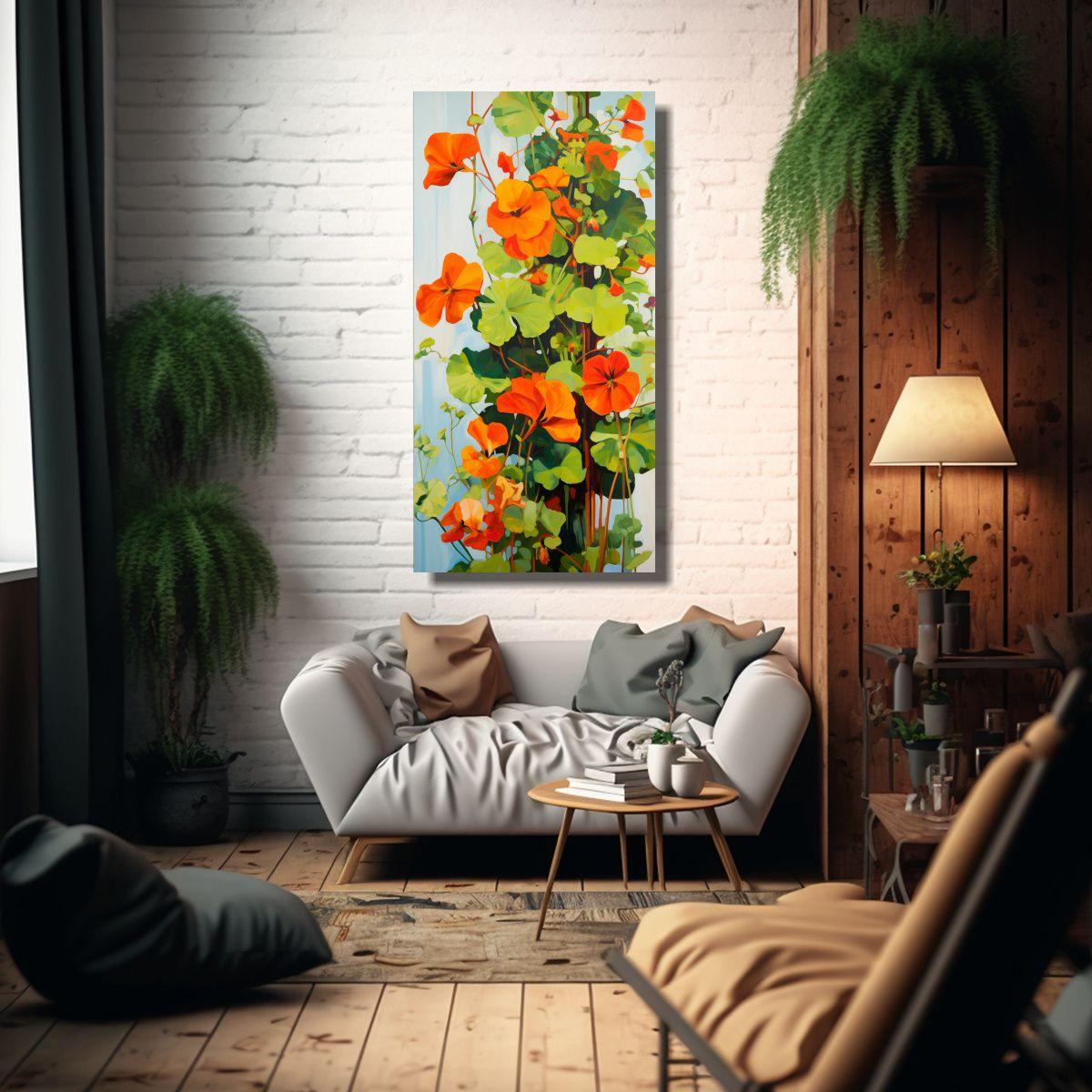 Cuadro Abstracto Lienzo Imagen Comedor A 70x140cm-2