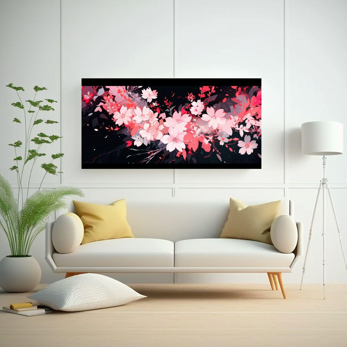 Pintura Decorativa Estilo Neonoir Con Atmósfera 100x50 Cm-2