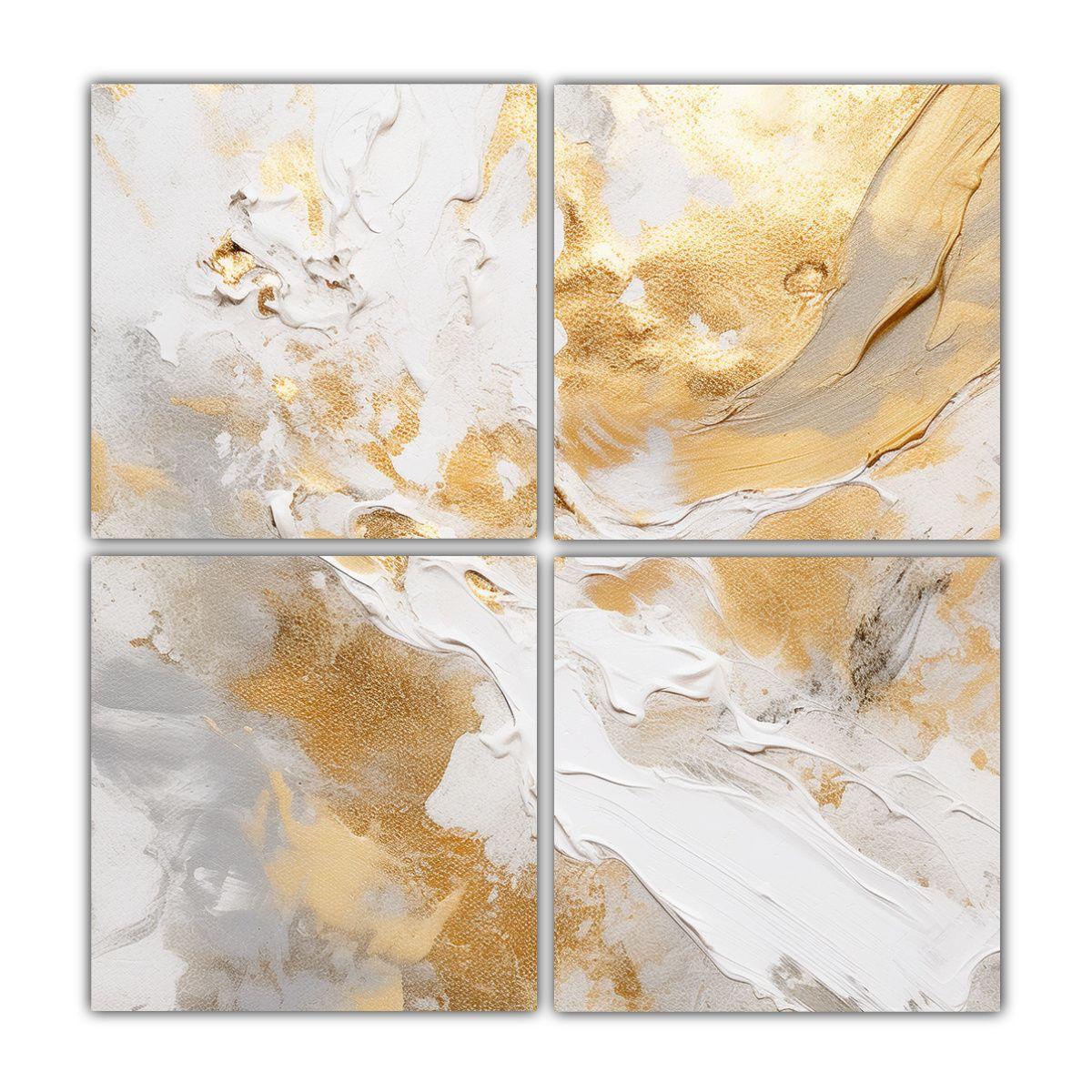 Cuadro Abstracto En Tela Estilo Galería 140x140 Cm-0