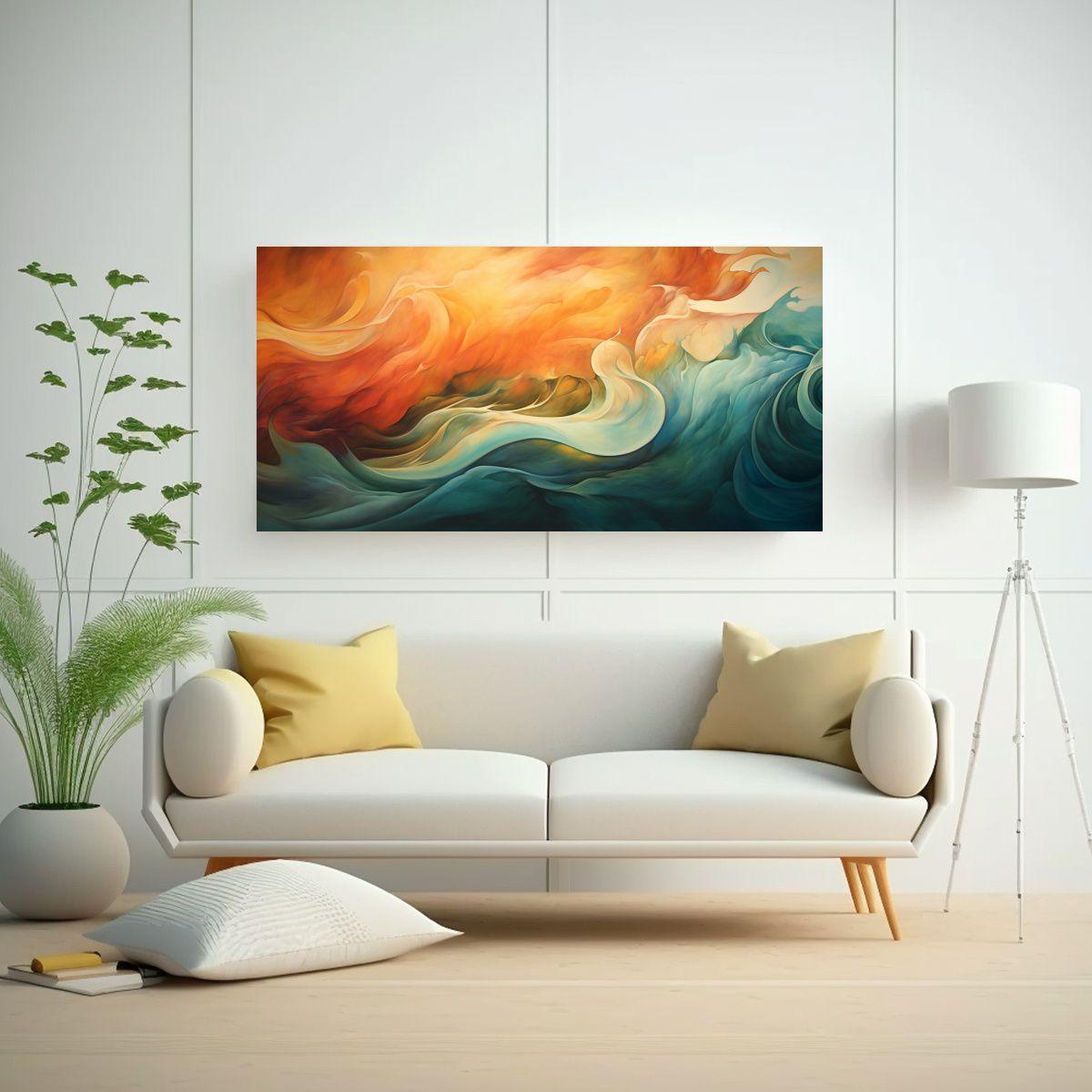 Cuadros Decorativos Modernos Con Viento 40x20cm-2